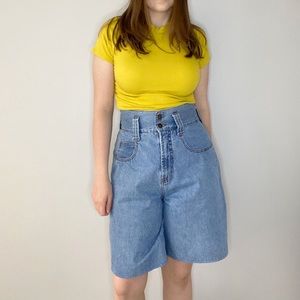Eunina USA High Waisted Loose Jean Shorts 9 27